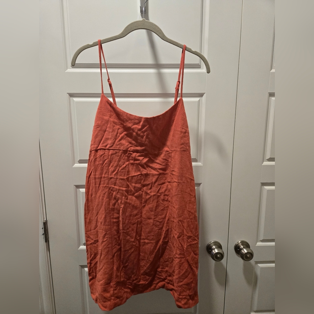 Dex Coral Spaghetti Strap Dress